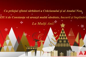 Cu prilejul sfintei sarbatori a Craciunului si al Anului Nou, ZIUA de Constanta va ureaza multa sanatate, bucurii si impliniri! 