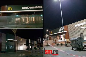 FOTO. Deschiderea Mc Donald`s, amânată. N-au reuşit finalizarea în termen