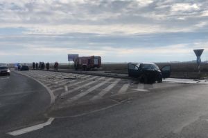 Accident pe centura ocolitoare a Alexandriei, la intersectia cu DJ504