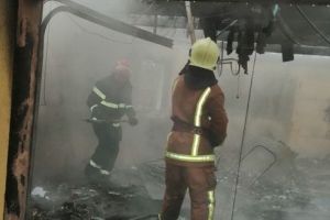 FOTO: Incendiu la o casă din Glodeni