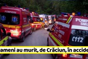 Naţional: 19 oameni au murit, de Crăciun, în accidente rutiere