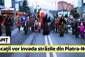 NEAMȚ: Astăzi, paradă şi spectacol cu datini şi obiceiuri de iarnă la Piatra-Neamţ