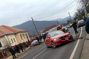 FOTO. Accident cu patru maşini implicate, pe drumul dintre Satu Mare şi Baia Mare
