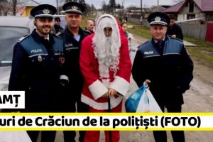 NEAMȚ: Daruri de Crăciun oferite de poliţiştii nemţeni (FOTO)