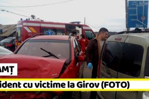 NEAMȚ: Accident cu victime în intersecţia de la Girov (FOTO)