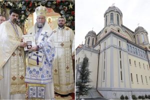FOTO. Distincţie pentru preotul Cristian Boloş. Episcopia, impresionată de Catedrala din Satu Mare