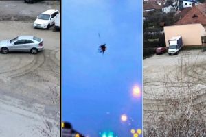 FOTO VIDEO Știrea ta| Drifturi şi nesimţire într-o parcare din Alba: Mai multe maşini lovite de pietre după ce un şofer teribilist şi-a încercat maşina