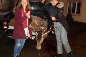 Revoltă pe Facebook: O tânără din Bihor s-a pozat „sărbătorind” împuşcarea unui cerb