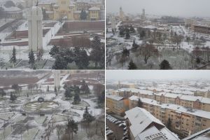 FOTO, VIDEO| Cetatea Alba Iulia se îmbracă în straie albe de zăpadă