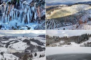 Imagini de basm în Apuseni: Cascade şi tăuri ingheţate, peisaje montane spectaculoase, surprinse de obiectivul camerei