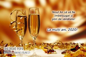 Gheorghe Popa, primarul comunei Păuneşti: „Noul An să vă fie îmbelşugat şi plin de sănătate!”