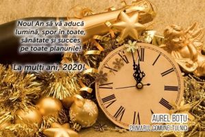 Aurel Boţu, primarul comunei Tulnici: „Noul An să vă aducă lumină şi spor în toate! La mulţi ani!”