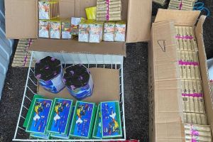 De Anul Nou, poliţiştii bistriţeni au confiscat 427 kg de articole pirotehnice