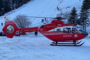 Accident grav pe pârtie, la Sinaia! Un copil de 10 ani a fost preluat de elicopterul Smurd