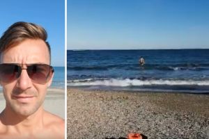 Si iarna se merge la plaja!“:  Atletul constantean Bogdan Ofiteru a inceput anul 2020 cu traditionala baie in Mare Neagra (video)