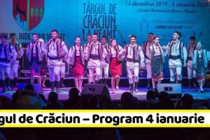 NEAMȚ: Târgul de Crăciun – Programul zilei de sâmbătă, 4 ianuarie 2020