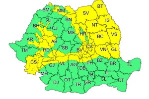 Informare Meteo – COD GALBEN de vânt, precipitaţii mixte şi ninsori