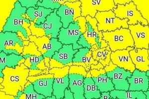 Cod galben de ninsoare în Mureş!