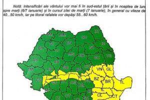 Cod galben de vant puternic: ISU Constanta - Recomandam populatiei sa se adaposteasca in locuinte sau alte spatii care le asigura protectia