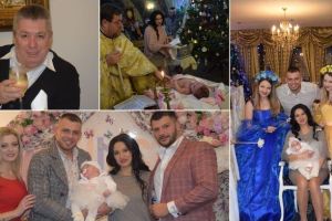 FOTO. VIDEO: Sărbătoare în familia Țălnar. Ilinca Georgeta, nepoata lui Cornel Țălnar, creştinată la Alba Iulia
