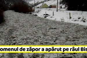 NEAMȚ: Fenomenul de zăpor a apărut pe râul Bistriţa