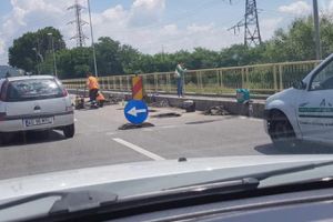 Noi lucrări la podul peste Râul Doamnei