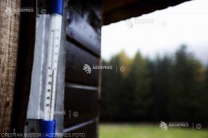 Ger la Întorsura Buzăului – minus 21,6 grade Celsius, cea mai scăzută temperatură a sezonului, până în prezent