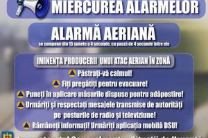 „Miercurea alarmelor”: Revin exerciţiile de verificare a sistemelor de avertizare a populaţiei