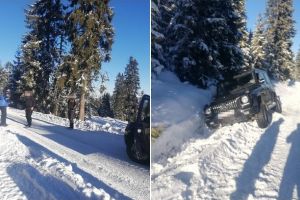 Un bărbat din Almaşu Mare a venit la postul jandarmilor montani Șugag pentru a le cere ajutorul, după ce a rămas înzăpezit