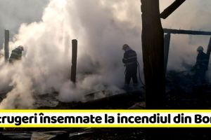 NEAMȚ: Distrugeri însemnate la incendiul din Borleşti (FOTO)