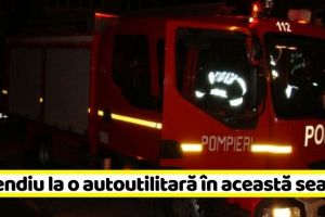 NEAMȚ: Incendiu la o autoutilitară parcată în curtea unei case