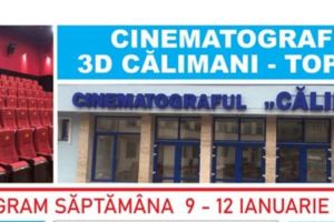Programul Cinematografului „Călimani” Topliţa pentru perioada 9-12 ianuarie 2020