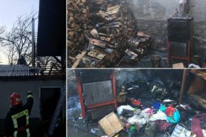 UPDATE FOTO| Incendiu la anexa unei casei parohiale din Măgina: Intervin pompierii cu 2 autospeciale