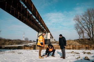 FOTO. Prefectul Radu Bud, în vizită la şantierul Centurii Sătmarului: ,,Lucrările sunt în grafic”