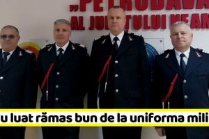 NEAMȚ: Patru pompieri de la ISU Neamţ şi-au luat rămas bun de la uniforma militară (FOTO)