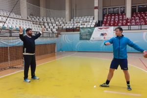 Inedit dialog al generatiilor“:  Ionut Stanescu, presedintele HC Dobrogea Sud, coleg cu fiul sau la antrenamentele echipei (galerie foto)  