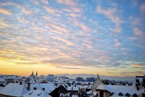 FOTO – Dimineaţă frumoasă la Sibiu după trei zile geroase
