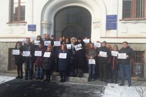 Protest al magistraţilor braşoveni (FOTO)