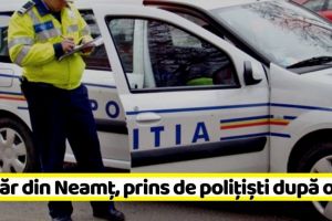 NEAMȚ: Tânăr din Neamţ, prins de poliţişti după o lună de la un eveniment rutier