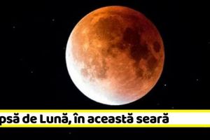 Naţional: În această seară, prima eclipsă de Lună din 2020. Va fi vizibilă în toată ţara!