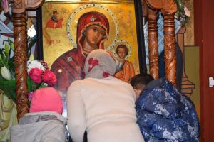 FOTO Icoana Maicii Domnului Îndrumătoarea a ajuns la Sibiu