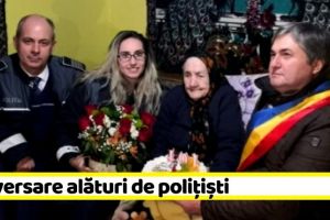 NEAMȚ: Aniversare alături de poliţişti, la împlinirea vârstei de 101 ani (FOTO)