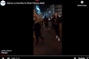 VIDEO Alertă cu bombă la mall-urile din Râmnicu Vâlcea; clădirile sunt evacuate