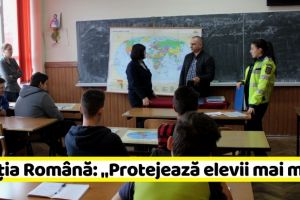 Recomandările poliţiştilor pentru elevi: „Protejează elevii mai mici şi ajută-i să se simtă în siguranţă!”