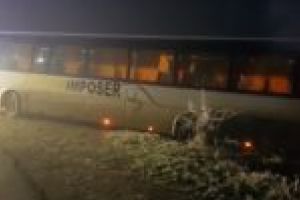 Un autobuz plin cu copii a făcut accident în Timiş, dis-de-dimineaţă!