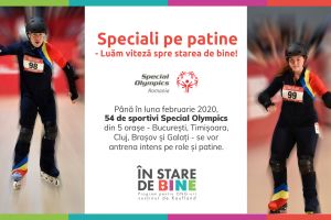 FOTO Demonstraţii de patinaj pentru tinerii cu dizabilităţi