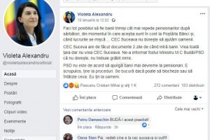 Ministrul Muncii a acuzat CEC Bank Suceava că a refuzat să plătească vineri pensiile, deşi ...