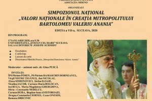 Simpozionul Naţional ,,Valori Naţionale în creaţia Mitropolitului Bartolomeu Valeriu ...