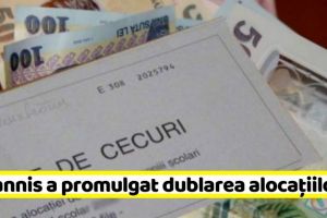 Iohannis a promulgat dublarea alocaţiilor pentru copii