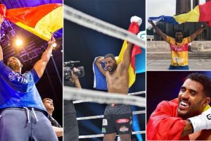 FOTO. Aiudeanul Benny Adegbuyi, sportivul care poartă cu mândrie tricolorul românesc pe umeri, după fiecare victorie